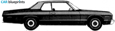 1974 Dodge Monaco 2-door Hardtop Coupe blueprint