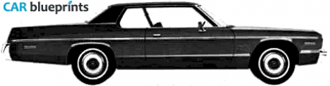 1975 Dodge Monaco 2-door Hardtop Coupe blueprint