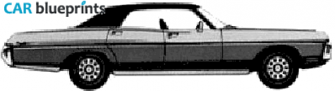 1971 Dodge Monaco Hardtop Sedan blueprint