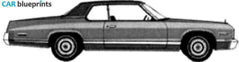 1974 Dodge Monaco Brougham 2-door Hardtop Sedan blueprint