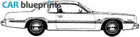 1977 Dodge Monaco Brougham 2-door Hardtop Coupe blueprint