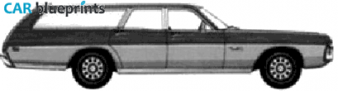 1971 Dodge Monaco Station Wagon blueprint