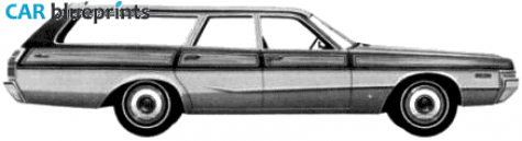 1972 Dodge Monaco Station Wagon blueprint