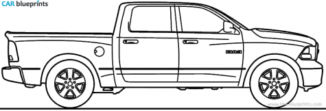 2010 Dodge Ram-1500 Pick-up blueprint