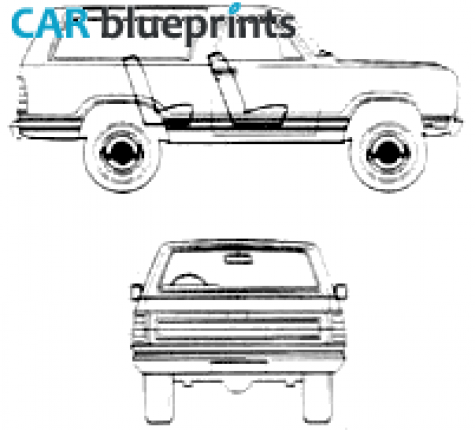 1977 Dodge Ramcharger Wagon blueprint