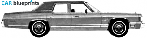 1975 Dodge Royal Monaco Brougham Sedan blueprint