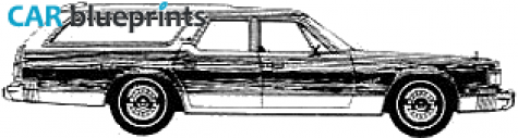 1977 Dodge Royal Monaco Brougham Wagon blueprint