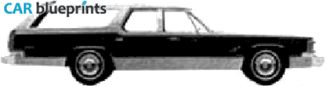 1977 Dodge Royal monaco brougham Wagon blueprint