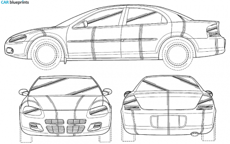 2001 Dodge Stratus Sedan blueprint