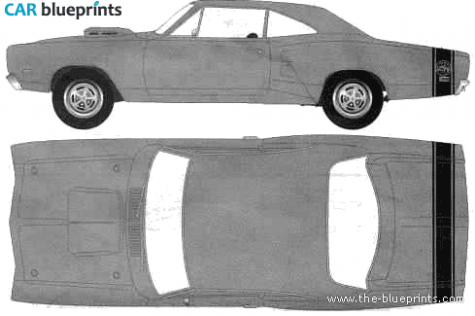 1969 Dodge Super Bee Coupe blueprint