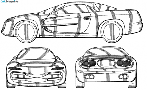 1994 Dodge Venom Coupe blueprint