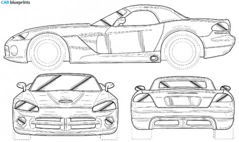 2003 Dodge Viper Coupe blueprint