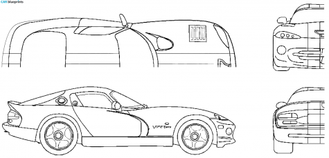 2003 Dodge Viper GTS Coupe blueprint