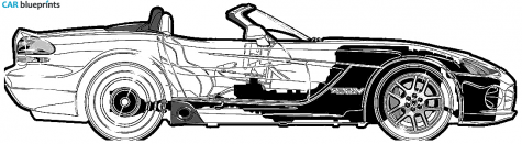 2003 Dodge Viper SRT 10 Coupe blueprint