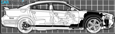 2011 Dodge Charger RT Sedan blueprint