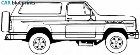 1978 Dodge Ramcharger SUV blueprint