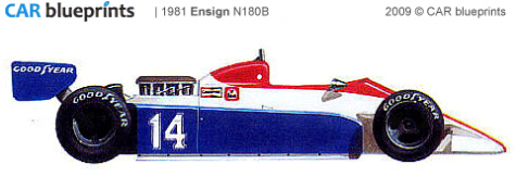 1981 Ensign N180B F1 OW blueprint