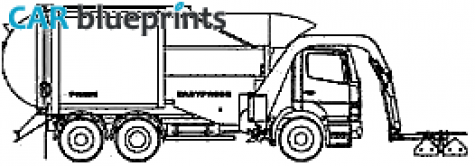 2006 Faun Easypress Dump Truck blueprint