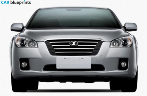 2009 FAW Besturn B50 Sedan blueprint