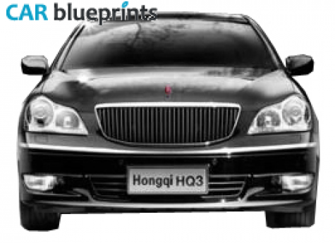 2009 FAW Hongqi HQ3 Sedan blueprint