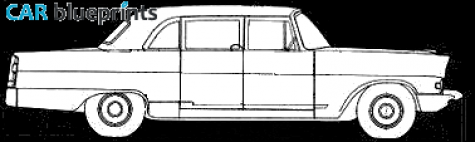 1958 FAW Hongqi CA72 Red Flag Sedan blueprint