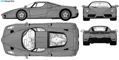 2003 Ferrari Enzo Coupe blueprint