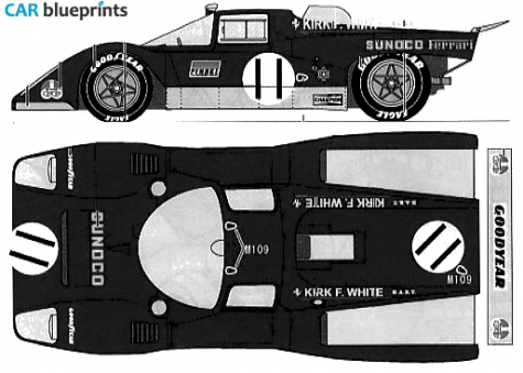 1971 Ferrari 512M Le Mans Coupe blueprint