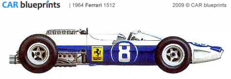 1964 Ferrari 1512 OW blueprint