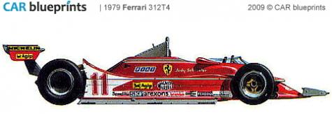 1979 Ferrari 312T4 OW blueprint