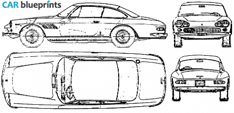 1966 Ferrari 330 GT 2+2 Coupe blueprint