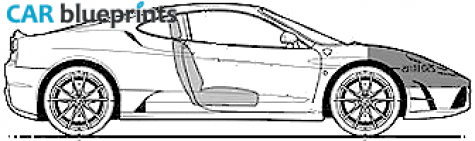 2008 Ferrari 430 Scuderia Coupe blueprint