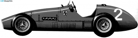 1952 Ferrari 500 F1 GP OW blueprint