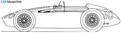 1953 Ferrari 553 F2 Monza GP OW blueprint