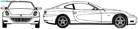 2004 Ferrari 612 Scaglietti Coupe blueprint