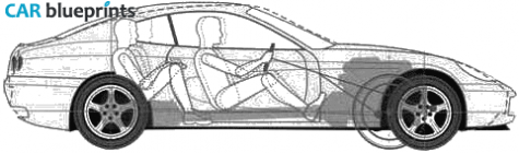 2006 Ferrari 612 Scaglietti Coupe blueprint