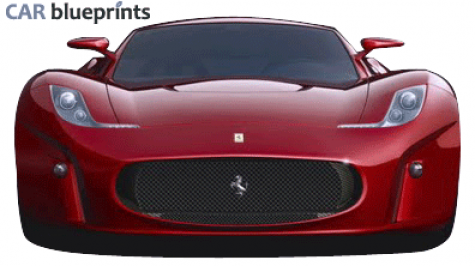 2008 Ferrari  Coupe blueprint