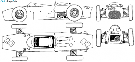 1962 Ferrari F1 Cabriolet blueprint