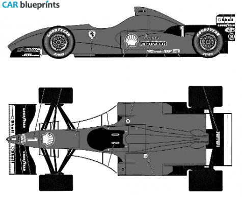 1996 Ferrari F310 Australia GP OW blueprint