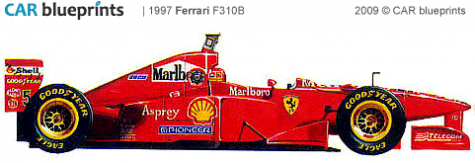 1997 Ferrari F310B F1 OW blueprint