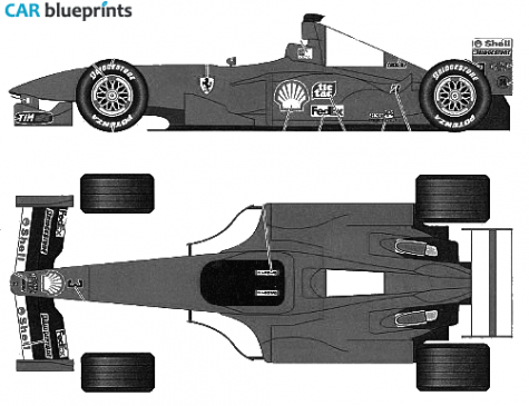 1999 Ferrari F399 Monaco GP OW blueprint