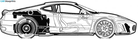 2006 Ferrari F430 Coupe blueprint