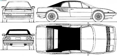 1983 Ferrari Mondial Cabriolet blueprint