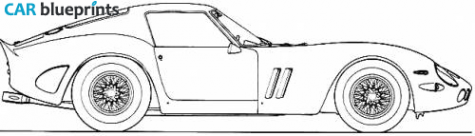 1963 Ferrari 250 GTO Coupe blueprint