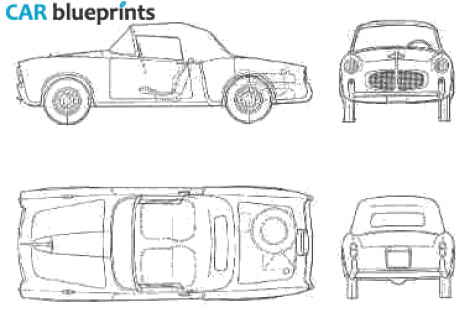 1956 Fiat 1100 TV Cabriolet blueprint