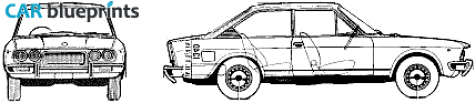 1970 Fiat 124 Coupe blueprint