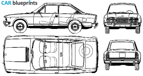 1973 Fiat 124 Coupe blueprint