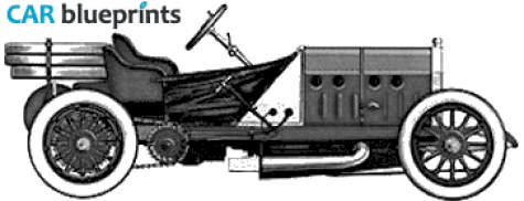 1907 Fiat 130HP OW blueprint