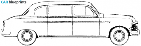 1954 Fiat 1400 A Lombardi Limousine blueprint