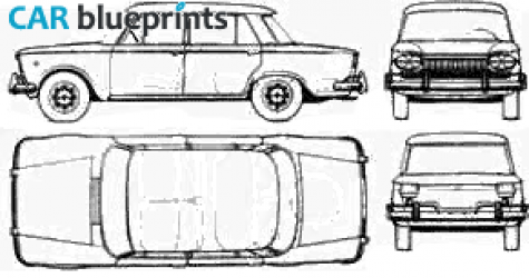 1965 Fiat 1500 C Sedan blueprint