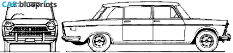 1963 Fiat 2300 Limousine blueprint